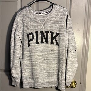 PINK Victoria's Secret Heathered Gray women’s Crewneck Sweater
